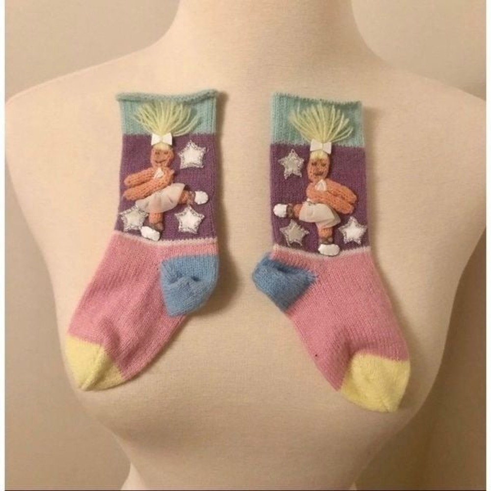 Girls Multicolored Ballet Dance Socks‎